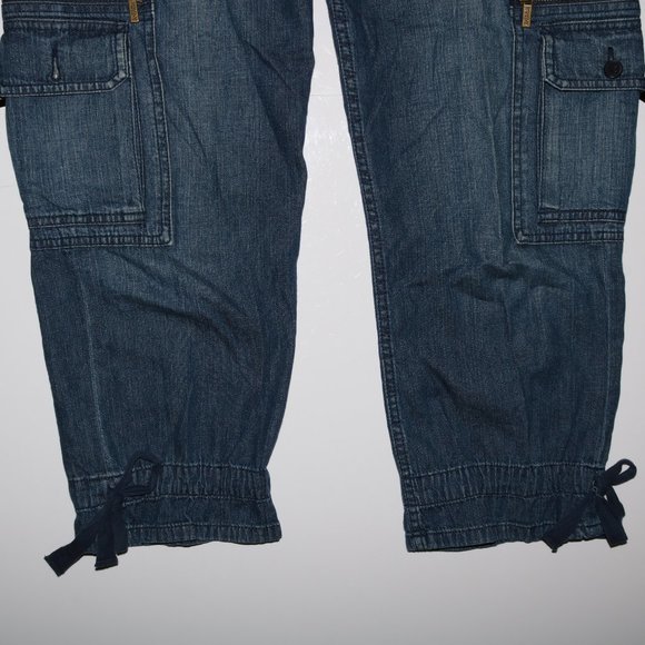 American Living Zipper Cargo Cropped Pants w30x23 - Picture 3 of 8